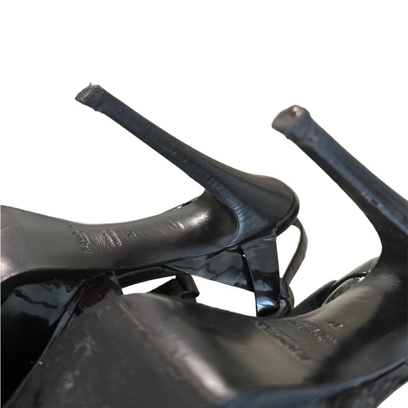 YSL Tribute Platform Sandals in Patent Leather - Picture 5 of 6